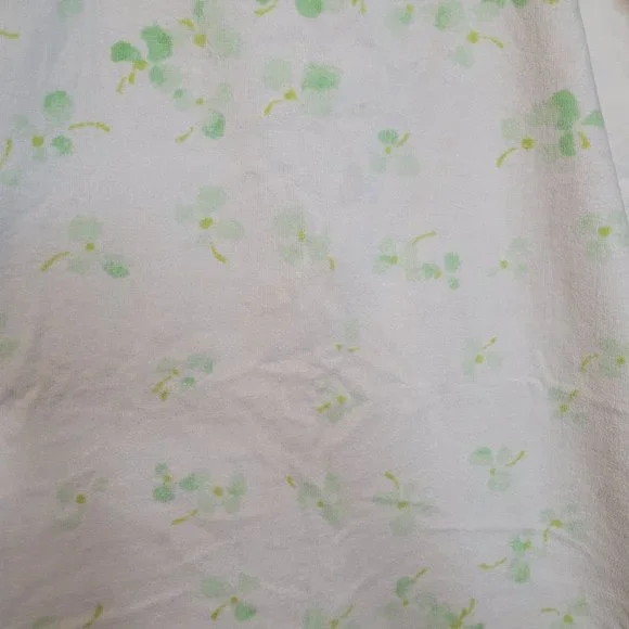 Vintage 70s Halston For Fieldcrest Towel Set of 3 Green Floral Light Pink 2 Bath Bath